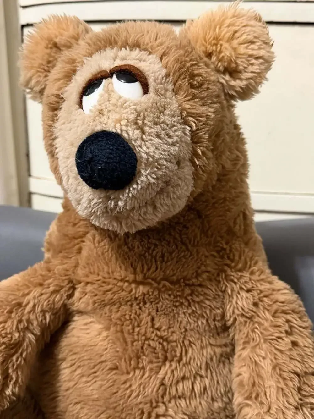 Wallace Berrie Bertram Plush Teddy Bear Brown Stuffed Animal Vintage